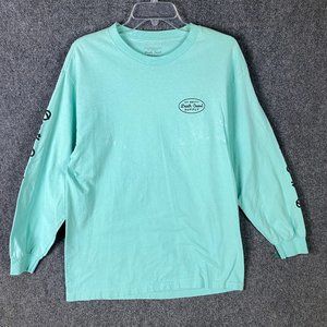 Death Coast Supply T-Shirt Men's Large Long Sleeve 100% Cotton Crew Neck L